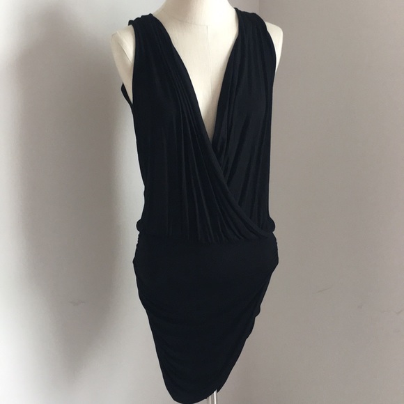 Young Fabulous & Broke Dresses & Skirts - Black tulip cut open back low cut dress